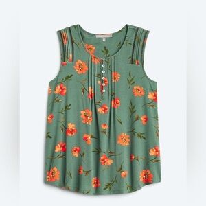 Daniel Rainn Lazza Button Pleat Detail Knit Top